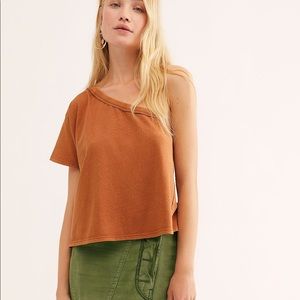 Free people Aubrey tee in pretty penny
